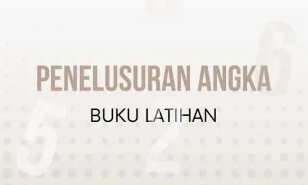 Buku Latihan Penelusuran Angka