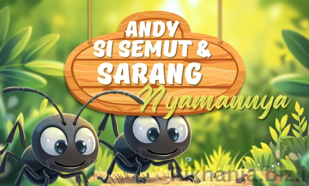Cerita Animasi Anak Andi si Semut Dan Sarang Nyamannya